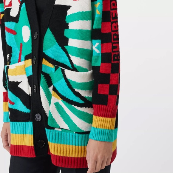 BURBERRY Intarsia-knit merino wool-blend - Picture 6 of 13